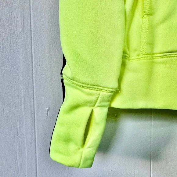 🔆 Nike Dri-Fit Neon Yellow Hoodie ✨ Women’s Medium - Picture 5 of 8